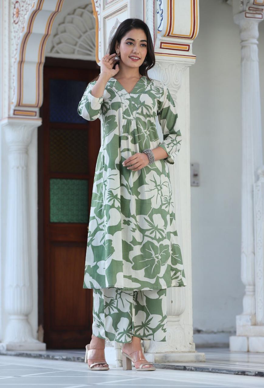 Olive Green Co-Ord set