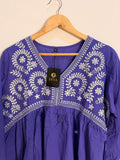 Elegant Purple Embroidered Women’s Kurta Set (3-Piece)