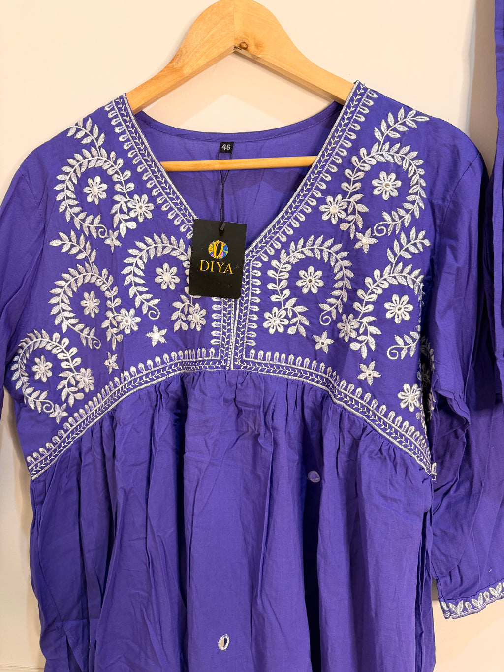 Elegant Purple Embroidered Women’s Kurta Set (3-Piece)