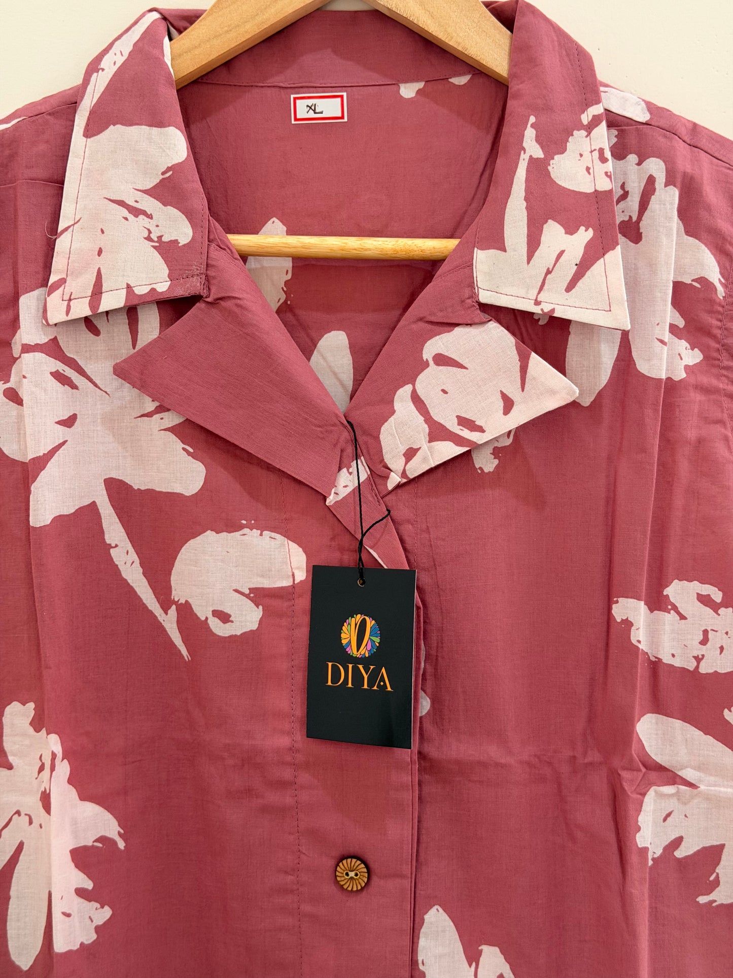 Dusty Rose Printed Women’s Kurta Set (2-Piece)