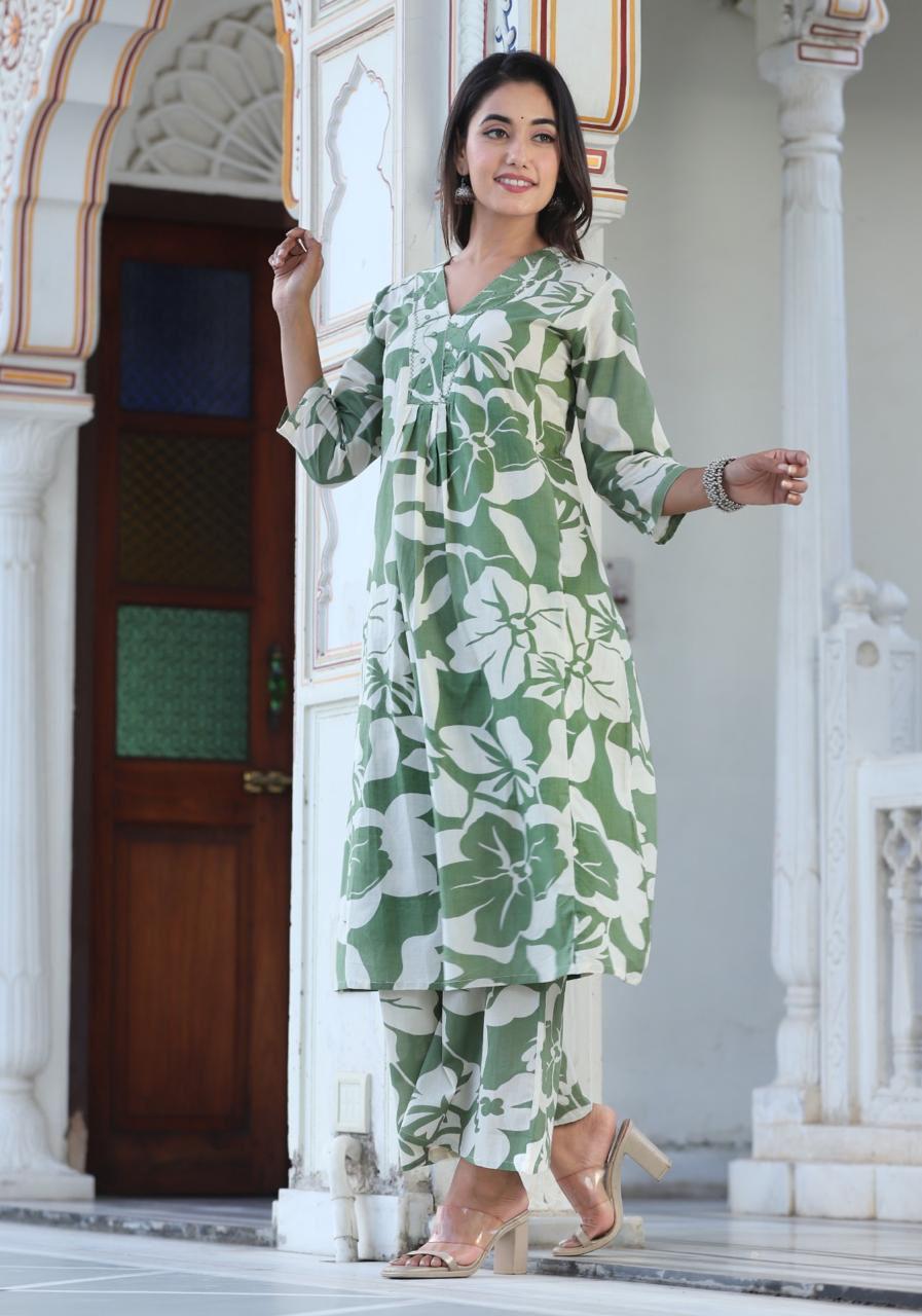 Olive Green Co-Ord set